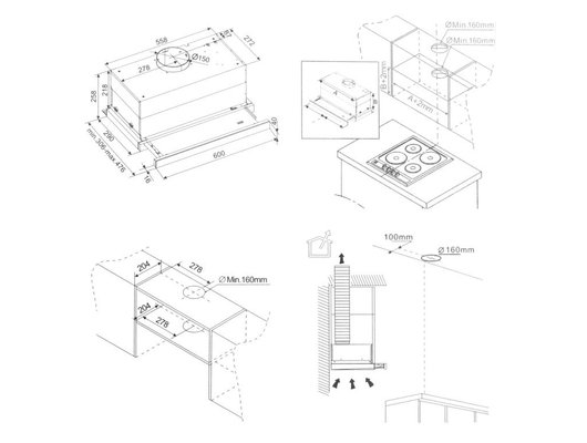 Вытяжка GORENJE TH60E6XB